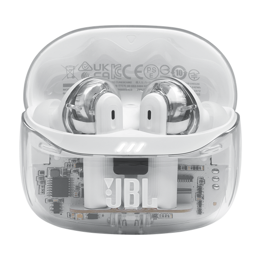 JBL Tune Beam 2 Ghost Edition - Ghost White - True Wireless Noise Cancelling Earbuds - Detailshot 1 image number null